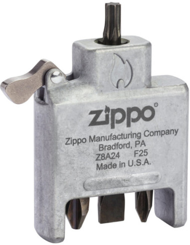 Zippo Brushed Chrome – vložka Bit Safe
