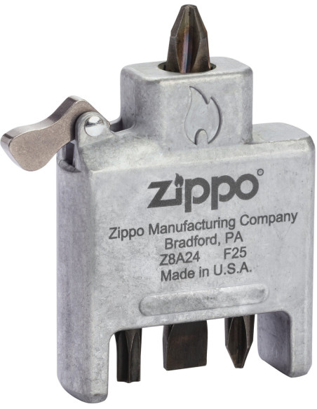 Zippo Brushed Chrome – vložka Bit Safe