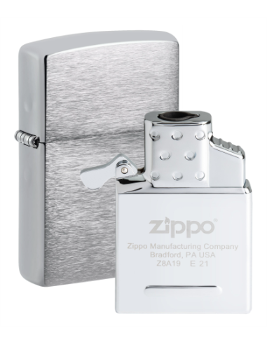 Zippo Brused Chrome - Jet Insert