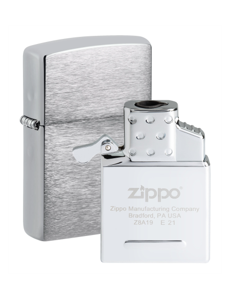 Zippo Brushed Chrome – Jet Insert