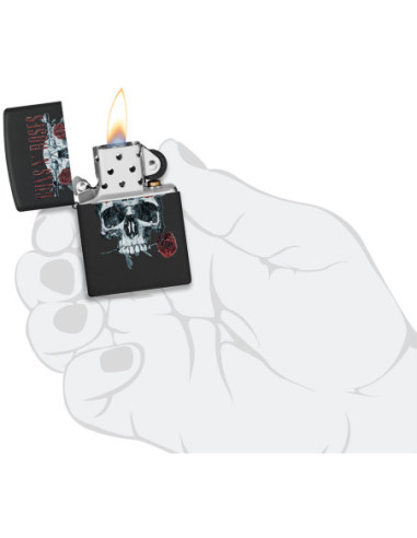 Zippo Guns N' Roses Flower Skull