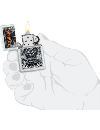 Zippo Def Leppard Diamond Star Halos