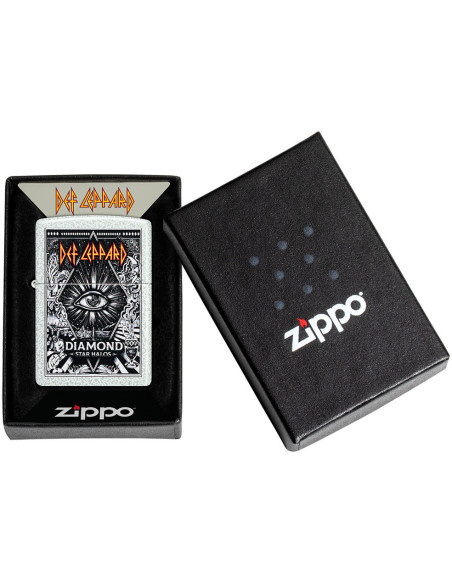Zippo Def Leppard Diamond Star Halos