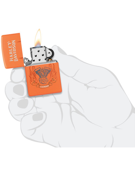 Zippo Harley-Davidson Legendary Orange