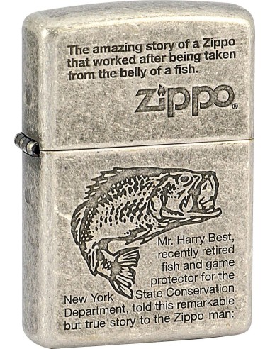 Zippo - Le Zippo avalé par un poisson Zippo-antique-fish-27092