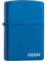 Krásny modrý Zippo zapaľovač s povrchom Sapphire