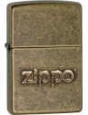 Zippo zapaľovač so starožitným povrchom a vystúpeným logom Zippo. Zippo je kovový benzínový zapaľovač s doživotnou zárukou a viac ako 80 ročnou tradíciou. Tieto kvalitné zapaľovače sa vyrábajú výhradne v USA.