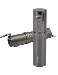Stolový cigarový zapaľovač 5x plameň - sivá