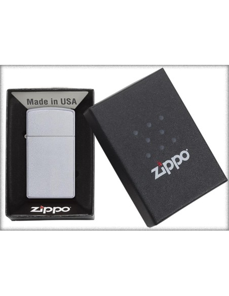 Zippo Slim Satin Chrome