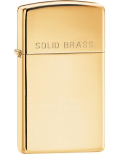 Zippo Slim Solid Brass 24067