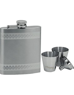 Folk ploskačka + 2 poháriky