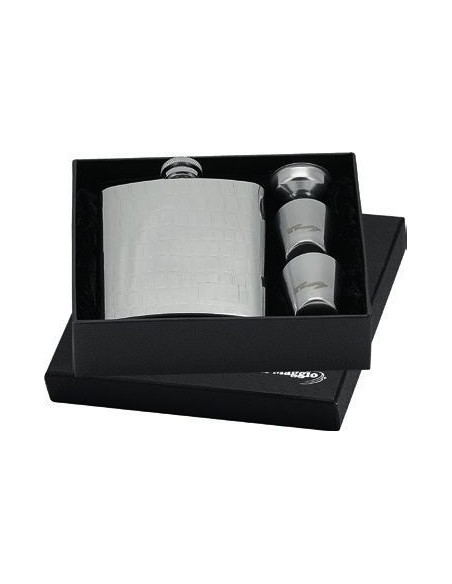 Croc Hip Flask + 2 Cups