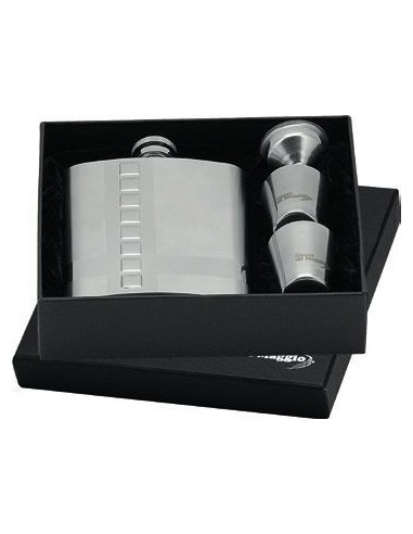 Cross hip flask + 2 cups