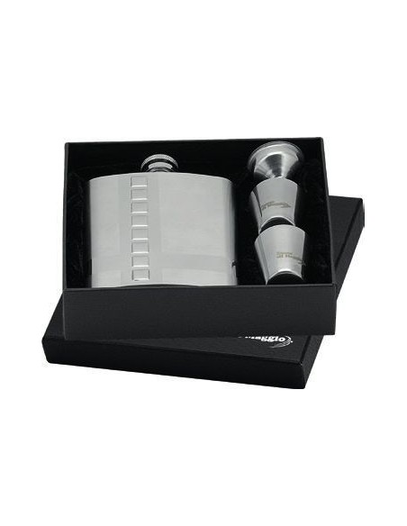 Cross hip flask + 2 cups