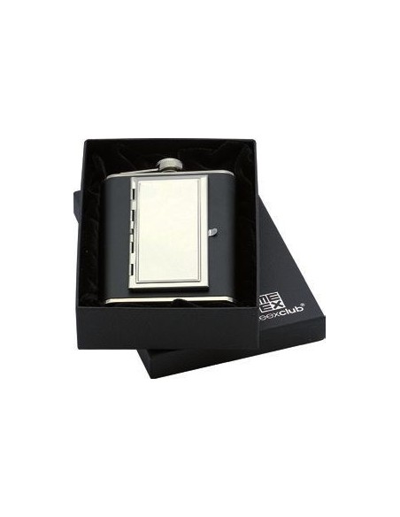 2-in-1 Hip Flask with Cigarette Case