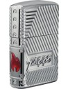 Zippo lighter with an industrial pattern. This is a collector's edition, and a new technology is used for engraving, which allows for engraving around the entire lighter. Zippo is a metal gasoline lighter with a lifetime guarantee and more than 80 years of tradition. These quality lighters are exclusively manufactured in the USA.