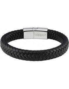 Zippo Braided Leather Bracelet 20cm