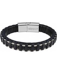 Zippo woven leather bracelet 22cm