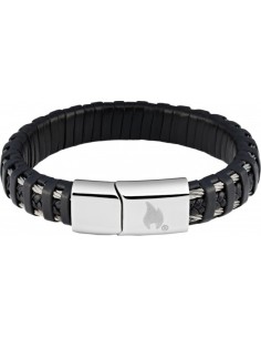 Zippo woven leather bracelet 22cm 2