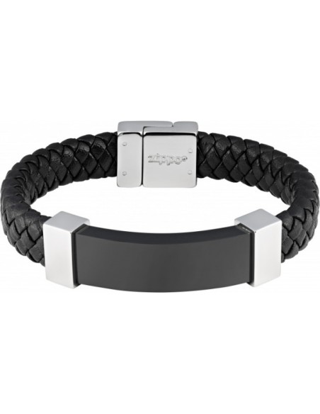 Zippo Braided Leather Bracelet 22 cm
