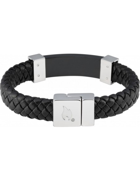 Zippo Braided Leather Bracelet 22 cm