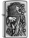 Originální zapalovač Zippo s motivem zvěrokruhu, lev. Zippo je kovový benzínový zapalovač s doživotní zárukou a více než 80letou tradicí. Tyto kvalitní zapalovače jsou vyráběny výhradně v USA.