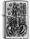 Originální zapalovač Zippo s motivem zvěrokruhu štíra. Zippo je kovový benzínový zapalovač s doživotní zárukou a více než 80letou tradicí. Tyto kvalitní zapalovače jsou vyráběny výhradně v USA.