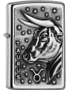 Originálny Zippo zapaľovač s motívom zverokruhu, býk. Zippo je kovový benzínový zapaľovač s doživotnou zárukou a viac ako 80 ročnou tradíciou. Tieto kvalitné zapaľovače sa vyrábajú výhradne v USA.
