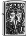 Originálny Zippo zapaľovač s motívom zverokruhu, blíženci. Zippo je kovový benzínový zapaľovač s doživotnou zárukou a viac ako 80 ročnou tradíciou. Tieto kvalitné zapaľovače sa vyrábajú výhradne v USA.