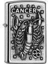 Originálny Zippo zapaľovač s motívom zverokruhu, rak. Zippo je kovový benzínový zapaľovač s doživotnou zárukou a viac ako 80 ročnou tradíciou. Tieto kvalitné zapaľovače sa vyrábajú výhradne v USA.