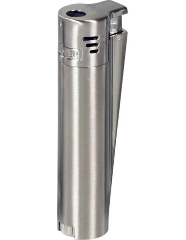 Clipper Tryskový zapaľovač Matt Silver