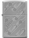 Originálny Zippo zapaľovač s motívom formule. Zippo je kovový benzínový zapaľovač s doživotnou zárukou a viac ako 80 ročnou tradíciou. Tieto kvalitné zapaľovače sa vyrábajú výhradne v USA.