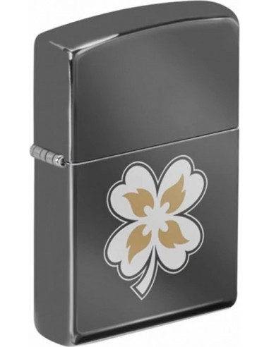 Zippo Clover with Flames 25582
