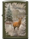 Originálny Zippo zapaľovač s motívom jeleňa v zimnej prírode. Zippo je kovový benzínový zapaľovač s doživotnou zárukou a viac ako 80 ročnou tradíciou. Tieto kvalitné zapaľovače sa vyrábajú výhradne v USA.