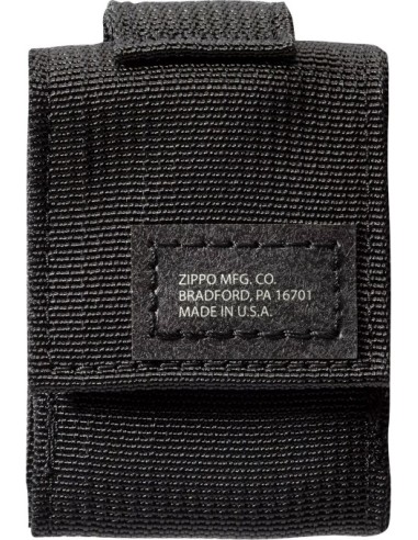 Zippo Black Crackle + taktické pouzdro – černé