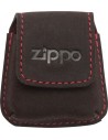Hnedá kožená kapsička na Zippo zapaľovač s pútkom na opasok.