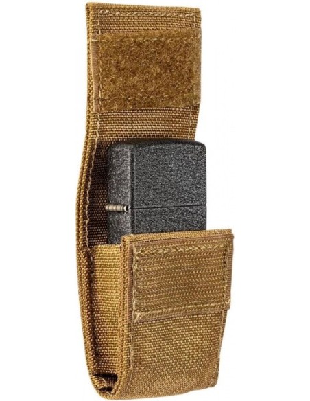 Zippo Black Crackle + taktické pouzdro – okrové