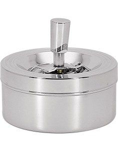 Metal rotating ashtray