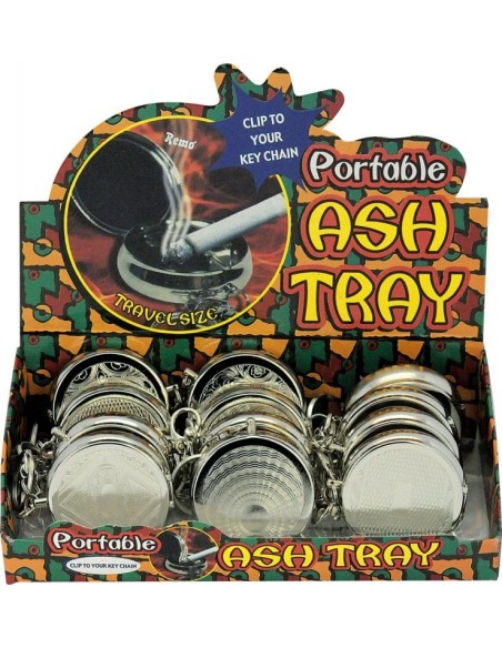 Pocket ashtray with keychain