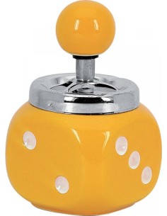 Rotating Ashtray, Yellow Playing Die