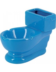 Keramický popolník Záchod Modrá 12761