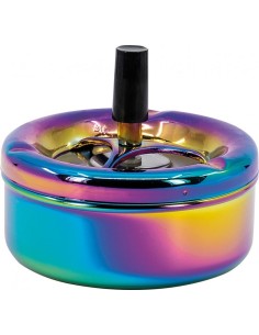 Iridescent Kovový otočný popelník