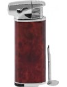 Dýmkový zapalovač Royce v červeném provedení s bočním zapalováním pro šetrnější hoření.
