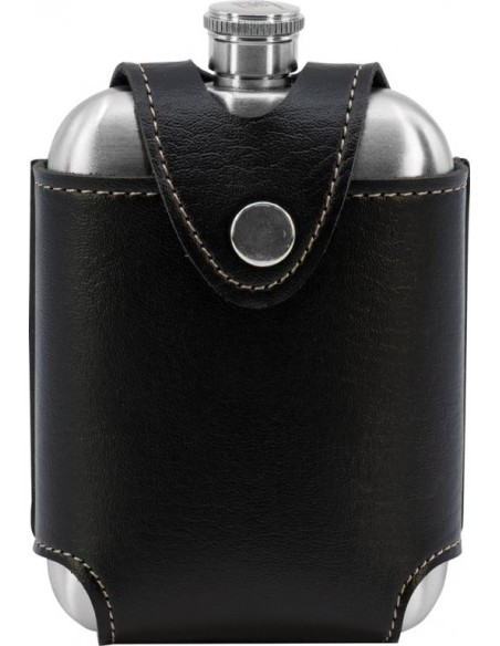 Hip flask with belt case