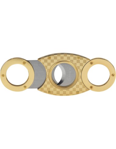 Ořezávač na doutníky Checkered Gold