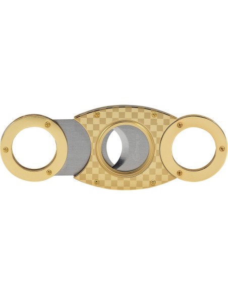 Ořezávač na doutníky Checkered Gold