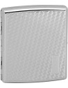 Metal cigarette case by Lucca di Maggio with a fine textured surface. The case can hold 20 traditional cigarettes.