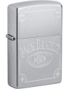 Zapaľovač Zippo s motívom legendárnej whiskey Jack Daniels. Zippo je kovový benzínový zapaľovač s doživotnou zárukou a viac ako 80 ročnou tradíciou. Tieto kvalitné zapaľovače sa vyrábajú výhradne v USA.
