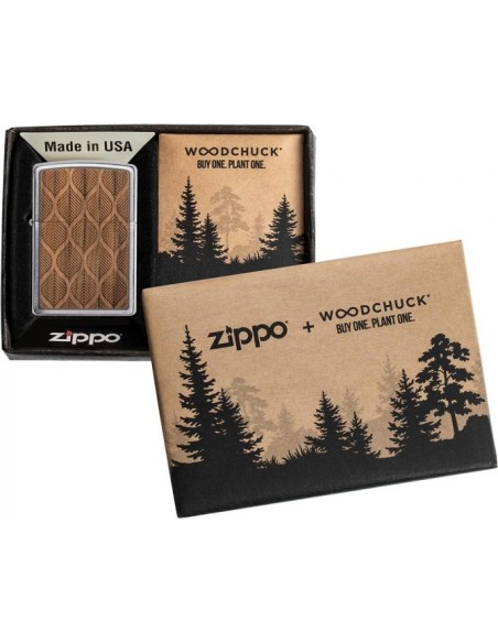 Zippo Woodchuck USA Walnut Leaves