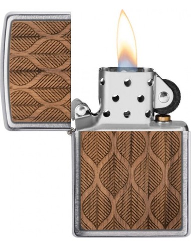 Zippo Woodchuck USA Walnut Leaves